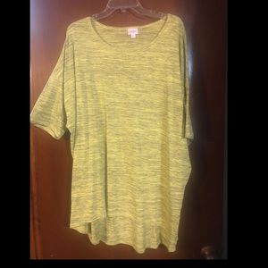 LulaRoe Irma heathered yellow 3x
